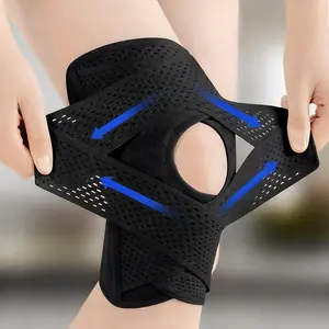 Knee Brace with Side Stabilizers for Meniscal Tear Knee Pain ACL MCL Arthritis Injuries Recovery, Breathable Adjustable Knee Support for Men and Women Black Healthcare side staoilizer Knee Compression Wrap