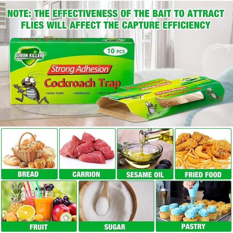 10-30 Pcs Non-Toxic Cockroach Traps - Baited Indoor Roach Killer, Pet & Kid Safe 10-30 Pcs Non-Toxic Cockroach Traps - Baited Indoor Roach Killer, Pet & Kid Safe