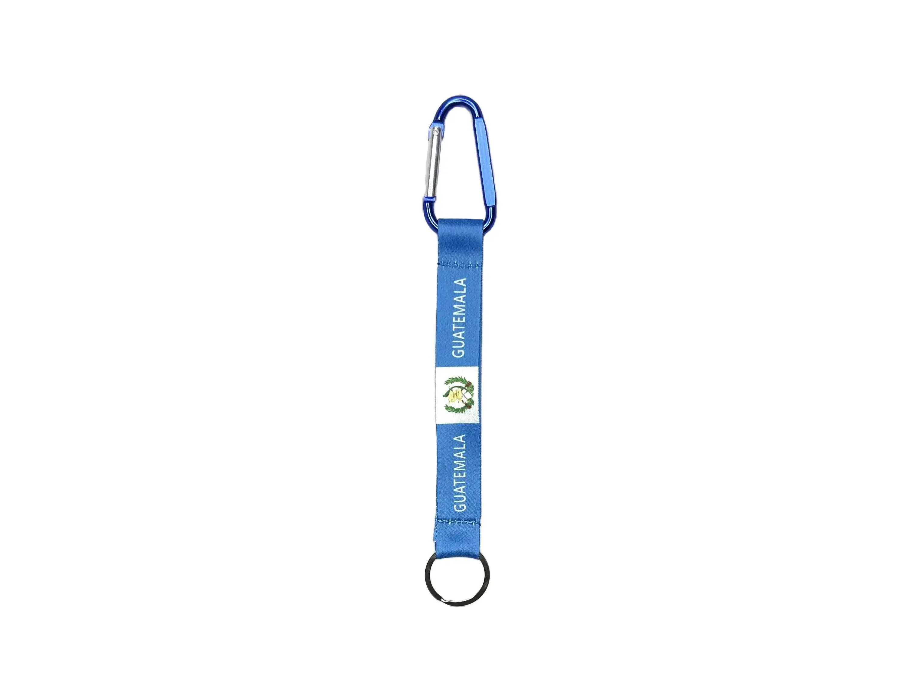 Guatemalan Print Woven Strap Carabiner Keychain - Portable Fashion Lanyard with Secure Clip, Secure Hold for Travel Use, Fashion Accessory for On-the-Go Needs