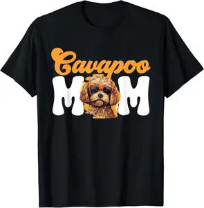 100% Cotton Cavapoo Dog Breed Pet Cavapoo Mom T-Shirt for Men Women Girls