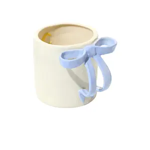 Noon & Moon BowKnot Coffee Mug in Baby Blue
