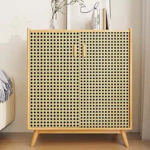 Rattan Woven Self-Adhesive Wallpaper, 2D Textured PVC, Thickened Removable Sticker, Moisture-Proof, for Bedroom, Living Room, Restaurant, Study, Tea Room