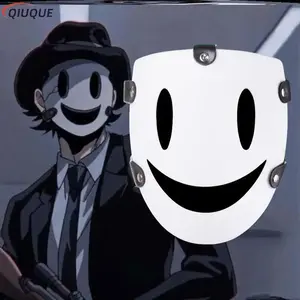 Japanese Anime Tenkuu Shinpan Cosplay Mask High-Rise Invasion PVC Resin White Masks High Rise Invasion Cosplay Masks Props