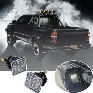 💡🚗 2Pcs LED License Plate Lights, LED Tailgate Lights | Fits Toyota Tacoma 2016-2023/Tundra 2014-2021 ✅ 18SMD 6500K White ✅ Canbus Error Free ✅ IP66 Waterproof Plug & Play | Upgrade Rear Light & Safety!