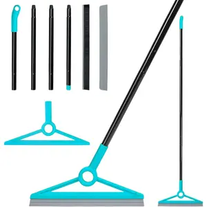 Air Broom for Dust, Hair, Liquids,  Broom with Removable Rubber Strip and Brooms Bristle, Multifunctional Floor  for Indoor Cleaning
