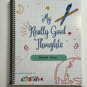 Really Good Kids "Really Good Thoughts" Journal - Custom Name with Spiral Binding and Colorful Design Elements