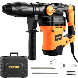VEVOR 1 Inch SDS - Plus Rotary Hammer Drill, 8 Amp Corded Drills, Heavy Duty Chipping Hammers with Safety Clutch, Electric Demolition Hammers, Taladro Rotomartillo, Power Tool For ConcreteVEVOR Super Brand Day