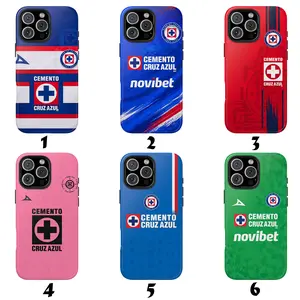 Liga MX Cruz Azul Jersey Style Phone Case Collection for iPhone and Galaxy - Choose from 6 Authentic Club de Fútbol Kit Designs Featuring the Cemento Cruz Azul Logo & Team Crest