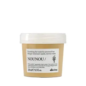 Davines Nounou Hair Mask 8.45 fl oz - Nourishing Repairing Formula for Bleached Permed or Relaxed Hair with Tomato Extract