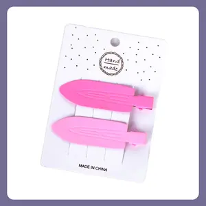 Semuer Hair Cute Colorful Hair Clip for Human Hair Wig Handmade Pink Clips