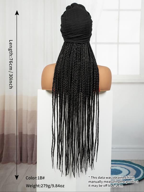 Women's Long Straight Synthetic Wig, 36 Inch Fiber Hair Replacement System, All Season Wearable Daily Use, No Glue Needed, Synthetic Braided Wig