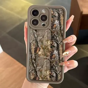 Camo Pattern Phone Case, Decorative Phone Protector Cover, Cellphone Accessories Compatible with iPhone XR 16 Series, Casing, Protective Cover, Shockproof Phone Cover