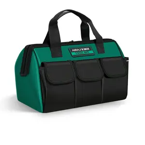 Multifunctional Tool Storage Bag, Tool Pockets, Large Capacity Oxford Cloth, Durable Scratch Resistant, Ideal for Electricians, Carpenters, DIY Enthusiasts