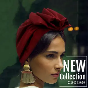 1 piece  Head Wraps Elegant Retro Turban for Women Muslim Headscarf Cap Soild Color Ladies Beanies Caps Muslim Headpiece