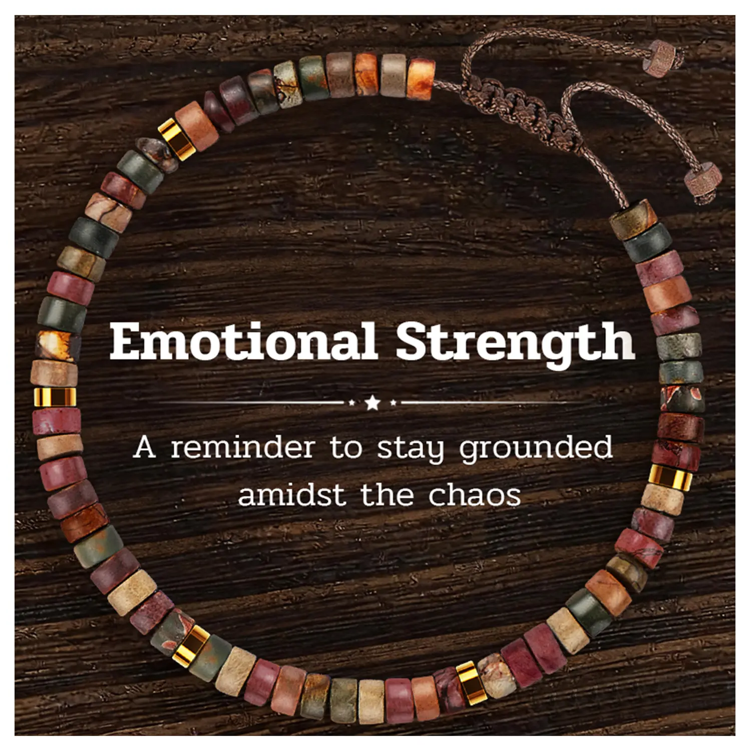Women's Elegant Beaded Healing Crystal Bracelet - Bead Chain with Colorful Crystals & Stones, Red-Better Red-Colleague-Encourage-1 Design for Positive Energy & Daily Encouragement, Bracelets for Women