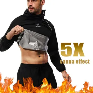JEVPE Unisex Sauna Suit Sportswear - Jacket and Pants for Fitness Training XS-5XL tiktokshopspringglowup