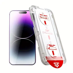 HD/Privacy Phone Screen Protector,tempered glass,Auto Positioning Sticker,Auto Dust Removal Screen Protector for iPhone 16 15/14/13 Plus/11 pro/12 Pro max