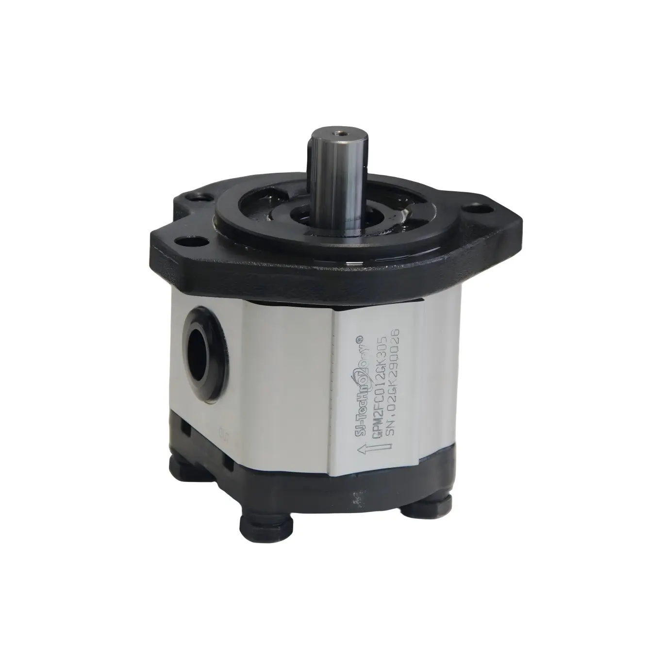 Cast Iron Hydraulic Gear Pump - 8GPM (8.45GPM Max), 3/4" Keyed Shaft, Clockwise (CW) Rotation, SAE A-2 Bolt Flange Mount, High Pressure, Efficient Operation, Secure Connection for Tractors, Fluid Applications, SKU15-GPM2FC012GK305, Sae A-2 Bolts