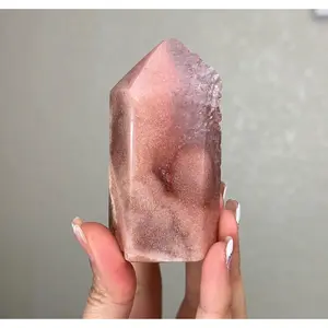 Pink Amethyst Tower with Crystal Druzy #1A - Extra Grade, Polished Amethyst