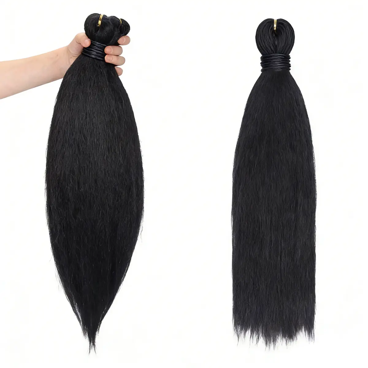 30 Inch  (8 Packs) Stretched Braiding Hair HeatCurl , Braids Versatile Hairstyles or Braiding synthetic Color locs Kinky Curly Hair Bun Tight style cosplay colorful extension hair extension long natural hairpiece woman daily