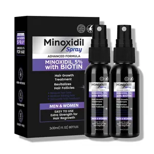 2-Piece Hair Spray Set with 5% Active Complex - Clinically Studied Formula to Thicken, Revitalize & Support Healthy-Looking Hair, Thicker Stronger Hair for Women & Men | For Scalp, Hairline & Beard | Fast-Absorbing & Non-Greasy