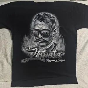 Emiliano Zapata Mexican Pride Revolutionary T-Shirt - Chic Mexicano Design for Bold Fashion Statements Cotton Fit