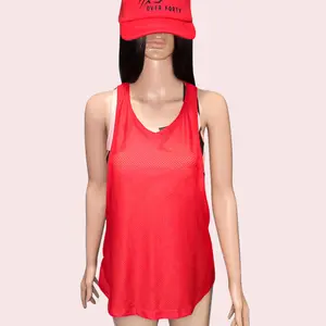 Women’s | Red Shirt | Activewear |  Comfortable | Functional | Sporty | One Size | Womenswear | Top align tops | Sleeveless | Basic | Minimalist