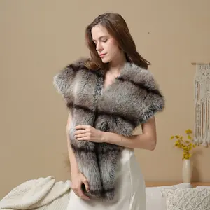 Mink Faux Fur Winter Shawl Scarf 190cm Accessory for Women Cold Wash Friendly Faux Fur Material Simple & Gorgeous