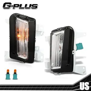 Pair Front Left&Right Halogen Parking Signal Light Fit For 2017-19 Cadillac XT5 G-PLUS