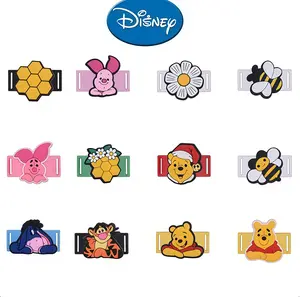 Disney Winnie the Pooh & Friends Shoelace Clip Adorable Pooh Bear & Friends Design for Kids' Shoes Easy to Use Secure Fit Fun Accessory