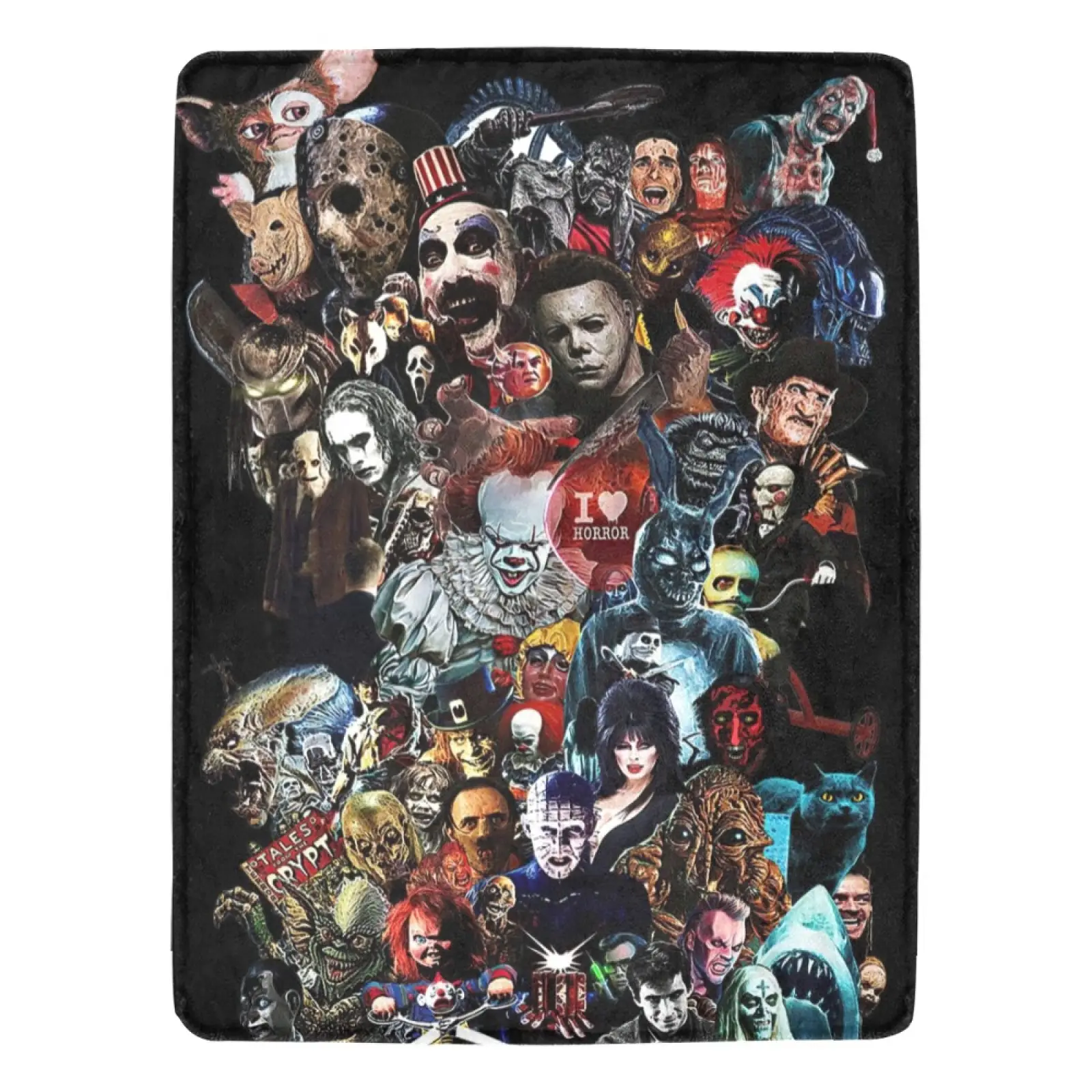 Horror Movie Characters Blanket Ultra-Soft Micro Fleece Blanket Comfortable Air Conditioning Blanket Halloween Decoration Gifts Blankets for Bed Couch