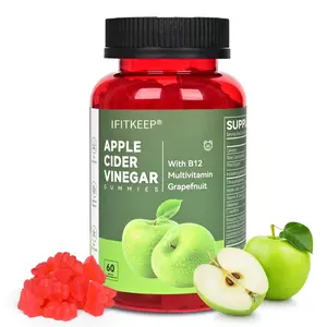 Vegan ACV Gummies Gluten-Free | Apple Cider Vinegar with B12 | gomitas de vinagre de manzana Digestive Wellness Healthcare Natural Dietary Vitamin Edible magnesium complex magnesium supplement oil oregano Fitness