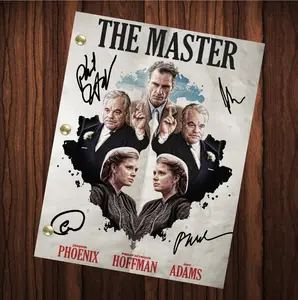 The Master Movie Script Reprint Autographed Cast Signed Full Screenplay Full Script Joaquin Phoenix Philip Seymour Hoffman Amy Adams