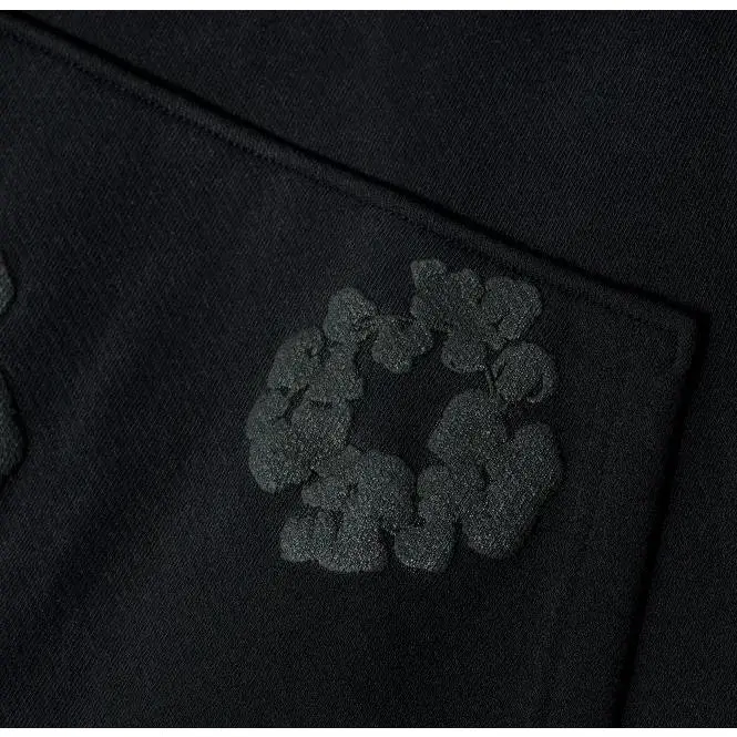 Denim cotton hoodie Hoodie cotton hoop jumper Sweatshirt Black white-floral white street fashion quan hoodie hoodie rotation Denim cotton hoodie Hoodie cotton hoop jumper Sweatshirt Black white-floral white street fashion quan hoodie hoodie rotation