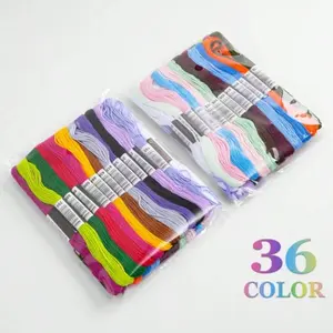 Cross Stitch Floss Thread Set, Multiple Color Options Available, Ideal for Handmade Embroidery Projects, Durable & Vibrant Threads