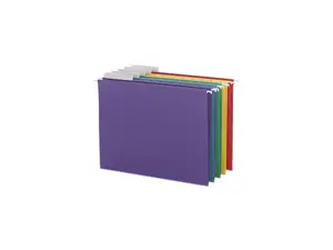 Smead Color Hanging Folders with 1/3-Cut Tabs 11 Pt. Stock Assorted Colors 25/BX 64020