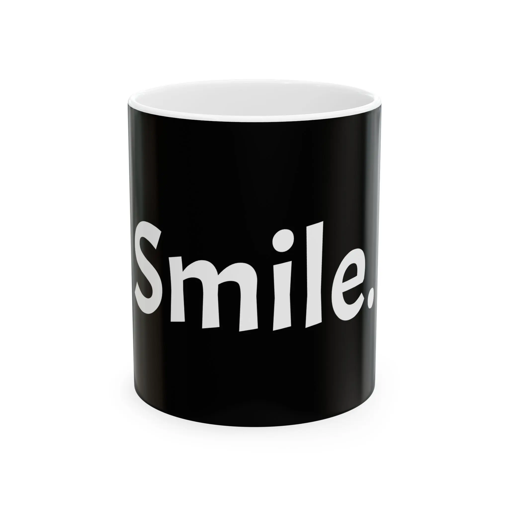 Minimalist 'Smile.' Ceramic Mug