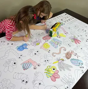Bugs Table Size Coloring Sheet