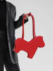 Women's Fashion Minimalist Casual Retro Solid Color Trendy Asymmetrical Bag Pony Bag Perfect for Daily Commuting, Shopping, Dates, and Gifts Essential Women's Shoulder Bag