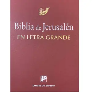 Biblia de Jerusalén en Letra Grande Roja