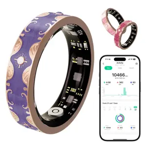 Smart Rings for Women, Fitness Ring for iPhone Android, Activity Tracker Ring with Distance, Calories, Multiple Exercise Modes, Menstrual Cycle - Anillo Inteligente Gifts for Women Wife Girlfriend Mother Vehicles GPS Magnetic