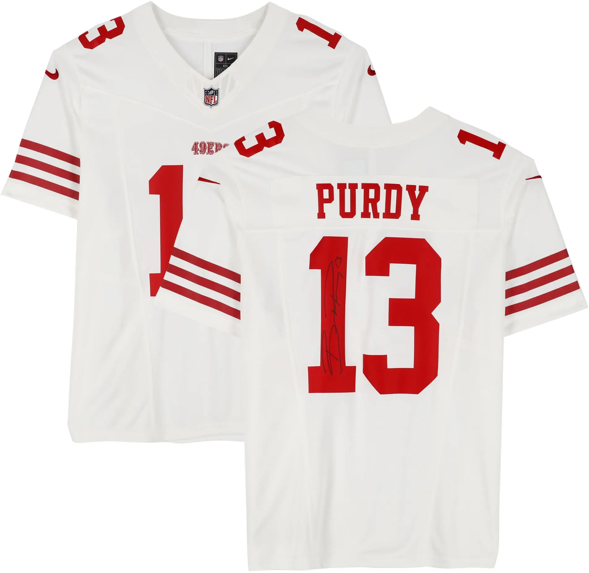 Brock Purdy San Francisco 49ers Autographed White Nike Limited Jersey - Fanatics Authentic Certified