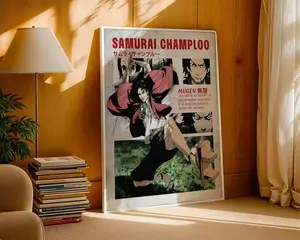 Samurai Champloo Anime Poster | Vintage Manga Art Print