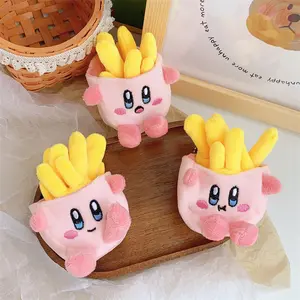 Super Cute Funny Face Food Hamburger Bread Toast Chicken Leg Soft Plush Keychain Key-ring Pendant Key Chain