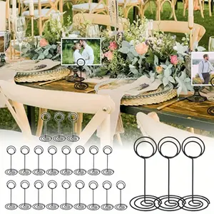 Set of 24pcs Table Number Holders - 3.35 inch Place Card Holder Table Number Stands Photo Holders for Wedding Party Graduation Reception Restaurant Home Centerpiece Decorations Office Memo