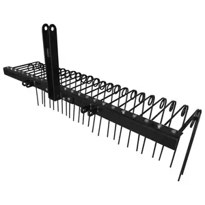 Field Tuff 212 MAIN 60 in. 3-Point Pine Straw Rake - Steel, Corrosion-Resistant, Spring Tines, Durable Gardening Tools, Garden Supplies (Sports & Outdoor Leisure Equipment)