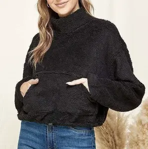 Cozy Cloud Crop Pullover Hoodie