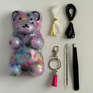 Cute Bear Picky Mat NON Remelt Mod/Hard Challenge ADHD Relief Skin Picking Pad Peeling Relief Pimple Popping Age 12+ Gift Ready anxiety relax juguetes relajantes estres