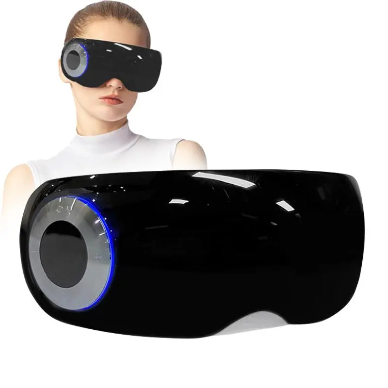 M18 Eye Massager with Heat, Visible Design and Bluetooth Music Heated Eye Mask for Migraines, Dry Eyes and Puffy Reduction, Relaxation Gifts for Women Men Parents