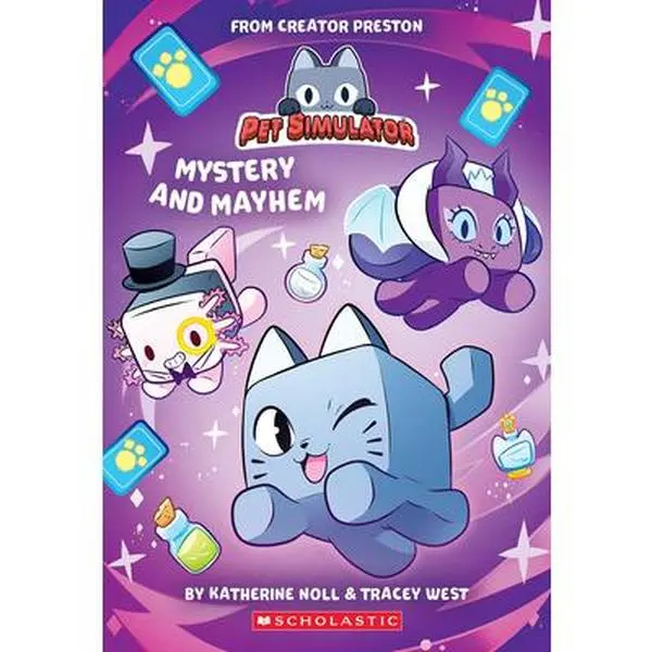 Pet Simulator Illustrated Novel #2 - Scholastic Paperback, English Action-Packed Adventure Humor Hilarious Chapter Book for Children's Literature & Art Readers